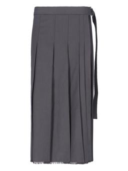 LVIR Wool Blend Midi Skirt