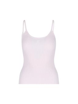 Courrèges Logo Ribbed Top