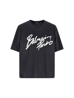 Balmain 'Brush Print' T-Shirt