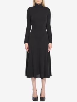 Fluid jersey dress with heart detail