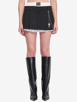 Wool Blend Miniskirt