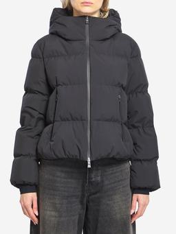 Doublelayer down jacket with hood