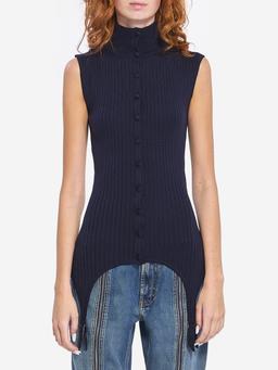 Top with lingerie garter