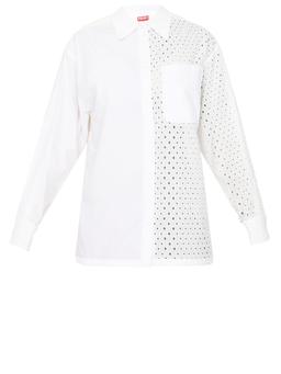 Broderie anglaise cotton shirt