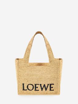 Tote bag in raffia medium