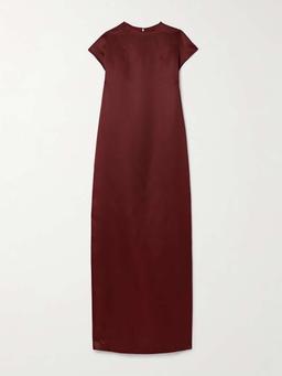 Lohan silk-gazar maxi dress