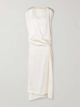 Esmee draped satin gown