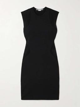 Miracle paneled stretch-knit mini dress