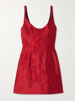 Einna floral cloqué mini dress