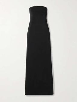 Croisière strapless crepe-jersey maxi dress