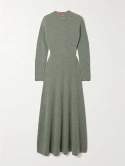 Cuddy ribbed cashmere maxi dress