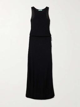 Mia pointelle-knit maxi dress