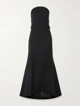 Ember belted crepe maxi dress