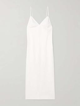 Tulula silk-poplin maxi dress