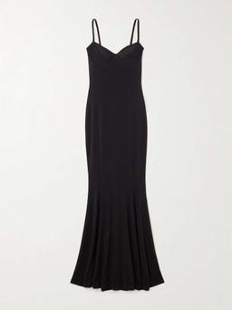 Stretch-jersey maxi dress
