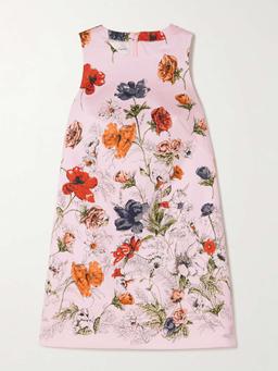 Mackenzie floral-print cotton-blend mini dress