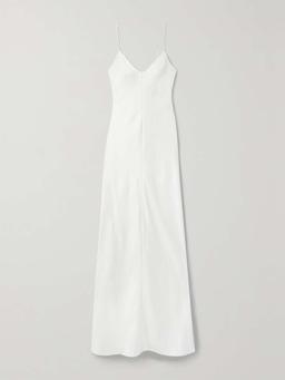 Guinever silk-satin maxi dress