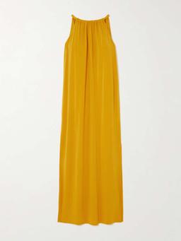 Diego gathered stretch-jersey maxi dress