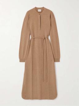 Darhan belted cashmere dress