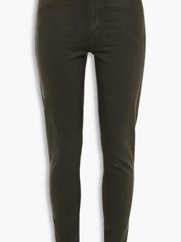 Nina coated high-rise skinny jeans