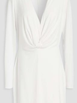 Fay draped stretch-jersey mini dress