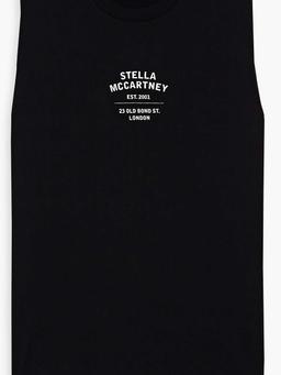 Printed cotton-jersey tank