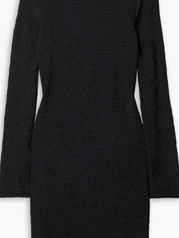 Suenos smocked ruffled voile mini dress