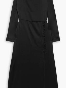 Campania silk-satin midi dress