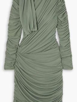 + Ester Manas draped stretch-tulle mini dress