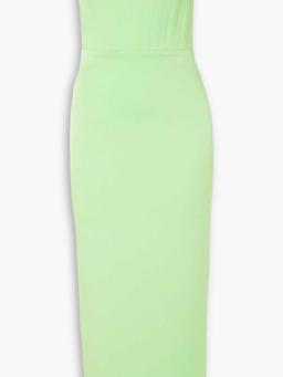 Ansley strapless satin-crepe midi dress