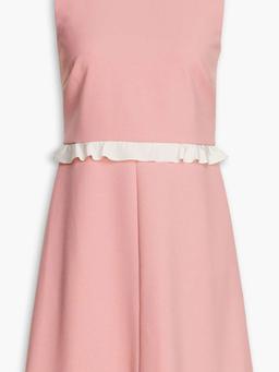 Ruffled crepe mini dress