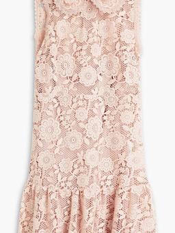 Guipure lace mini dress