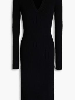 Luna ribbed-knit midi dress