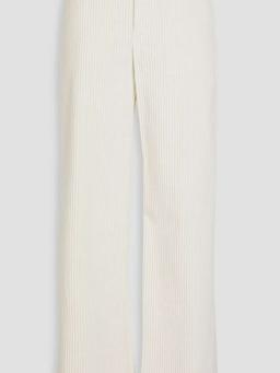 Cotton-corduroy wide-leg pants
