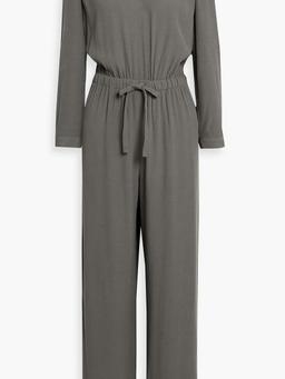 Crepe wide-leg jumpsuit