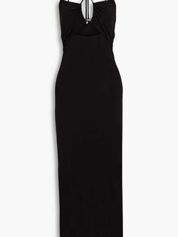 Cutout jersey maxi dress