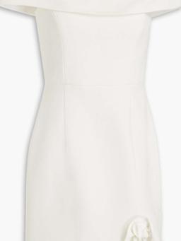 Amina ruffled crepe mini dress