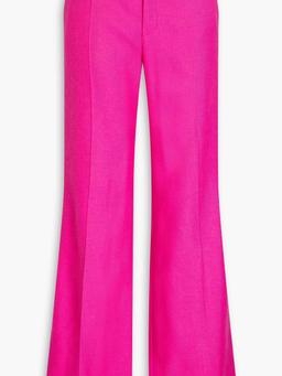 Wool, silk and cashmere-blend flared pants