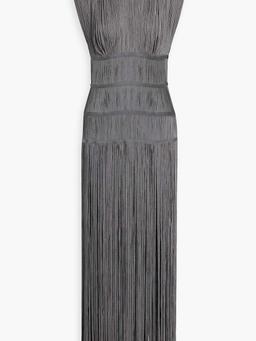 Fringed bandage gown