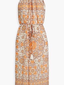 Marietta printed silk-georgette midi dress