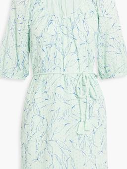 Tilman printed broderie anglaise cotton mini dress
