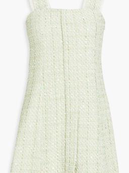 Metallic bouclé-tweed mini dress