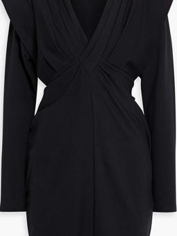 Mylie pleated stretch-cotton jersey mini dress