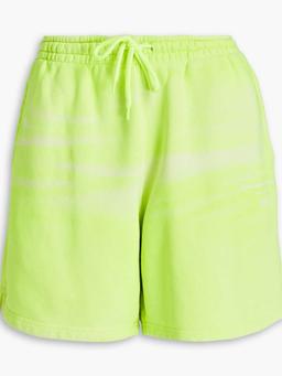 Printed French cotton-terry shorts