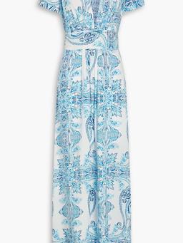 Petunia paisley-print voile maxi dress
