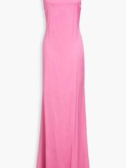 Mentalo open-back satin maxi dress
