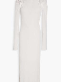 Nodi cutout knotted jersey midi dress