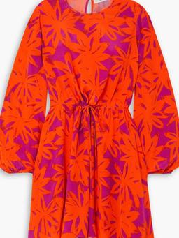 Sydney floral-print crepe mini dress