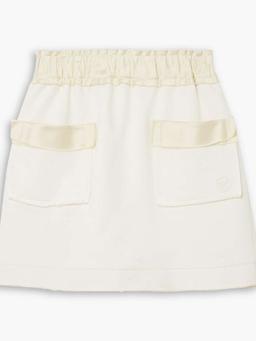 Free To satin-trimmed cotton mini skirt