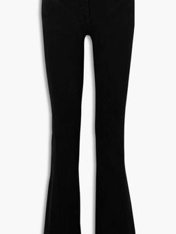 Mid-rise flared jeans